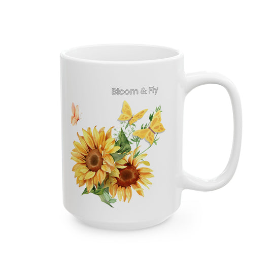 Sunflower Mug Mug Printify