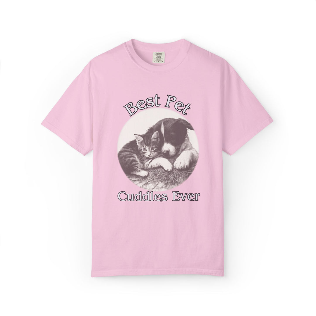 "Best Pet Cuddles Ever" T-Shirt T-Shirt Printify Blossom S
