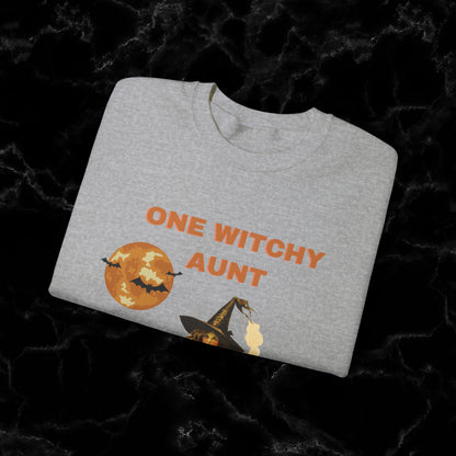 One Witchy Aunt Sweatshirt - Cool Aunt Shirt, Feral Aunt Sweatshirt, Perfect Gifts for Aunts Halloween Sweatshirt   