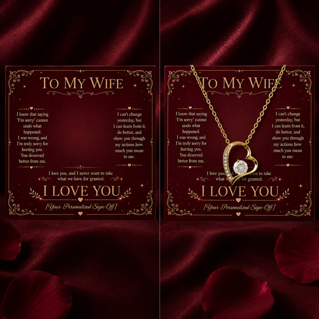 To My Wife – I'm Sorry Forever Love Necklace