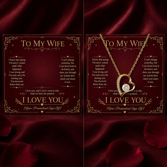 To My Wife – I'm Sorry Forever Love Necklace