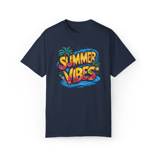 Summer Vibes Unisex T-shirt | Retro T-Shirt Printify Navy S