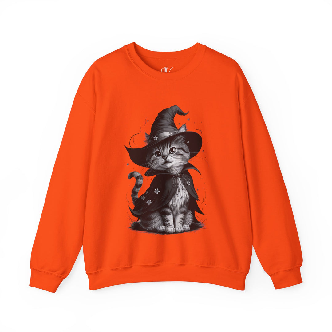 Halloween Witch Cute Cat Sweatshirt