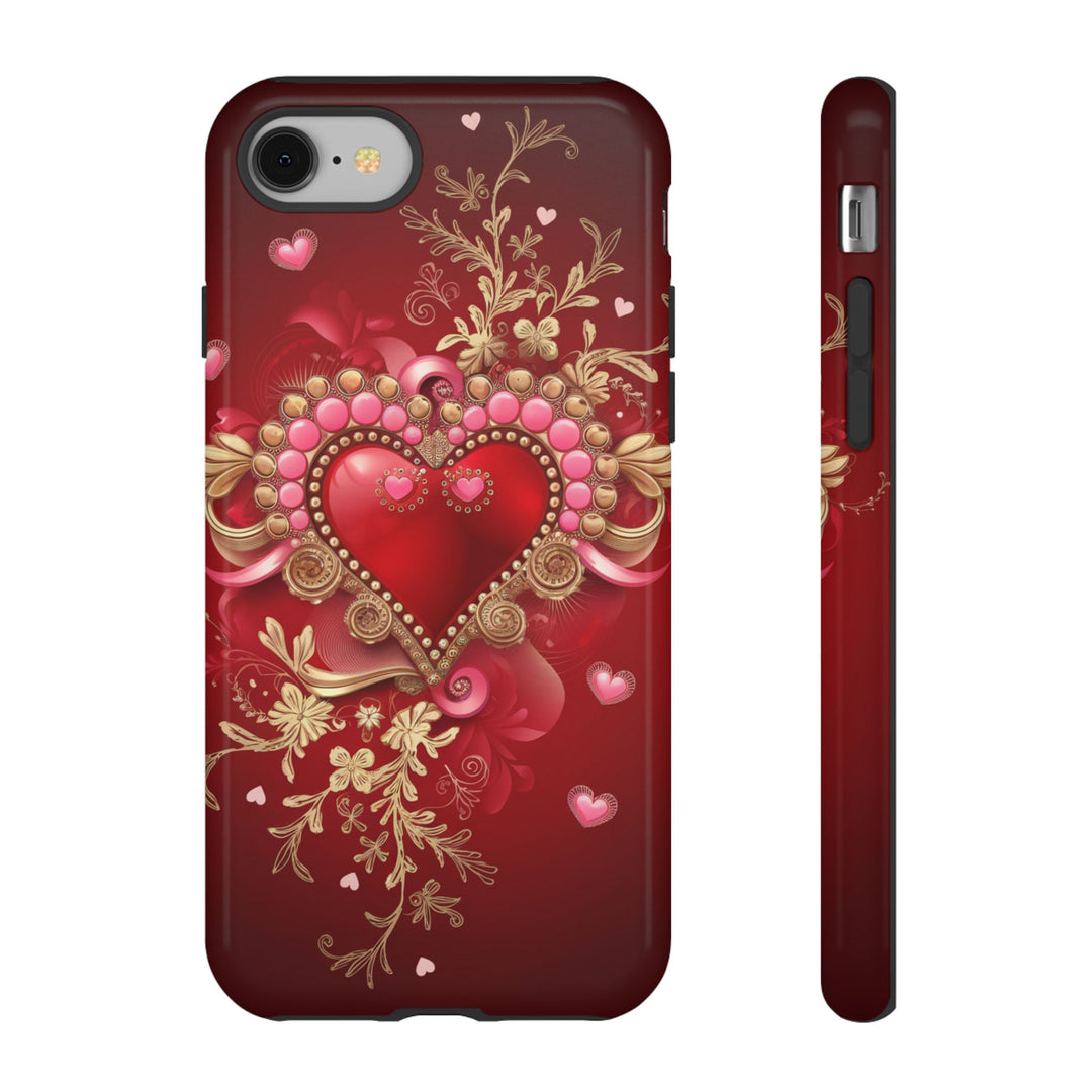 Phone Cases - Romantic Heart Design for Valentine's Day Phone Case Printify