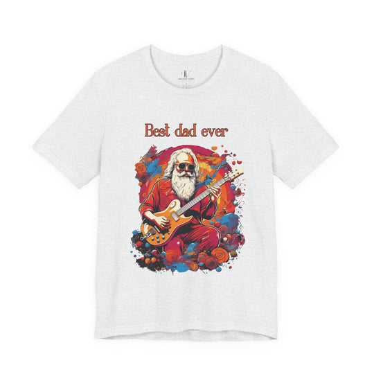 Guitar Dad Tee - Unisex Jersey Short Sleeve T-Shirt Printify Ash XS