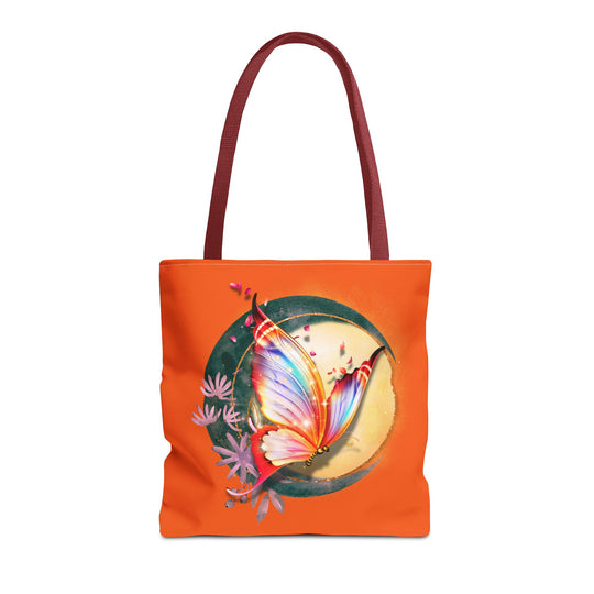 Butterfly Tote Bag - Nature-Inspired Bags Printify 16" × 16'' Red