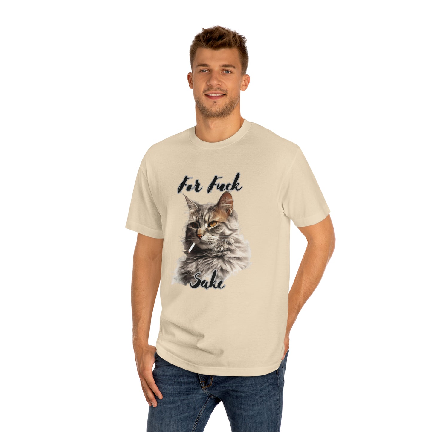 For Feline's Sake: Funny 'For Fuck Sake' Shirt - Perfect Gift for Cat Lovers T-Shirt   