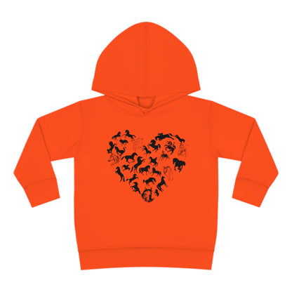Horse Heart Hoodie | Horse Lover Tee - Horses Heart Toddler - Horse Lover Gift - Horse Toddler Shirt - Equestrian Tee - Gift for Horse Owner Kids clothes Orange 2T 
