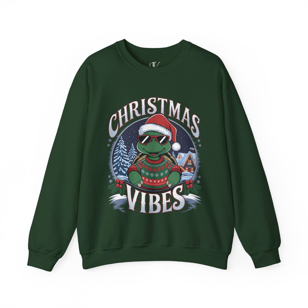 Christmas Vibes Unisex Sweatshirt - Festive Turtle