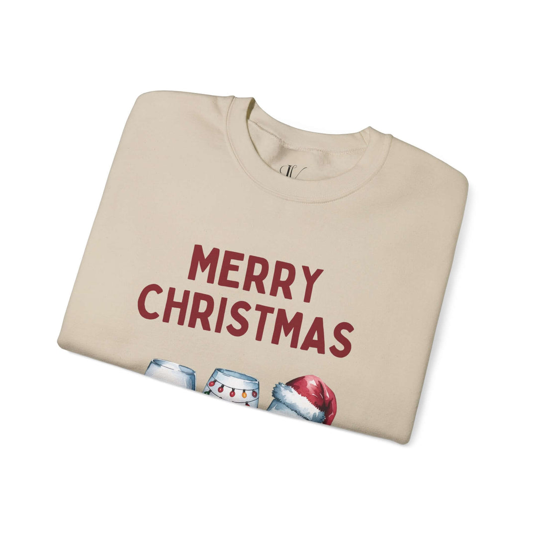 Christmas Wine Glasses Sweatshirt