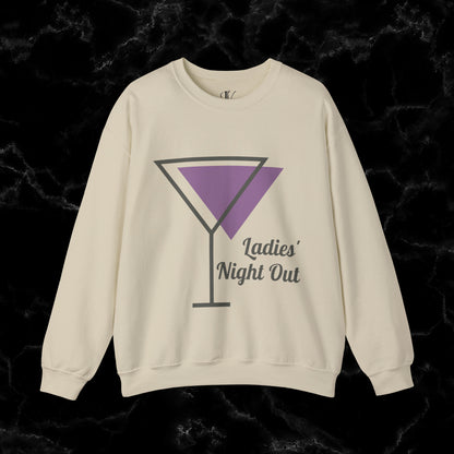 Ladies' Night Out - Dirty Martini Social Club Sweatshirt - Elevate Your Night Out with Style and Sass in this Chic and Comfortable Sweatshirt! Sweatshirt S Sand 
