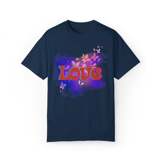 Retro Love T-shirt T-Shirt Printify True Navy S