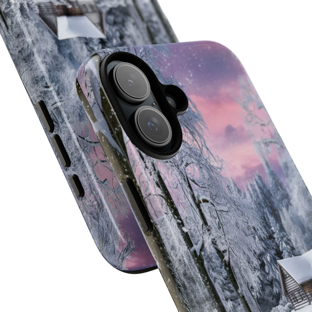 Phone Case - Winter Cabin Phone Case Printify