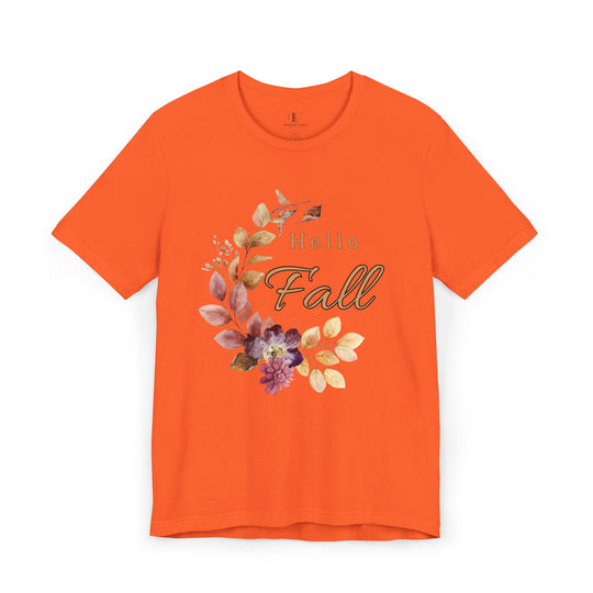 Hello Fall: Watercolor Floral T-Shirt