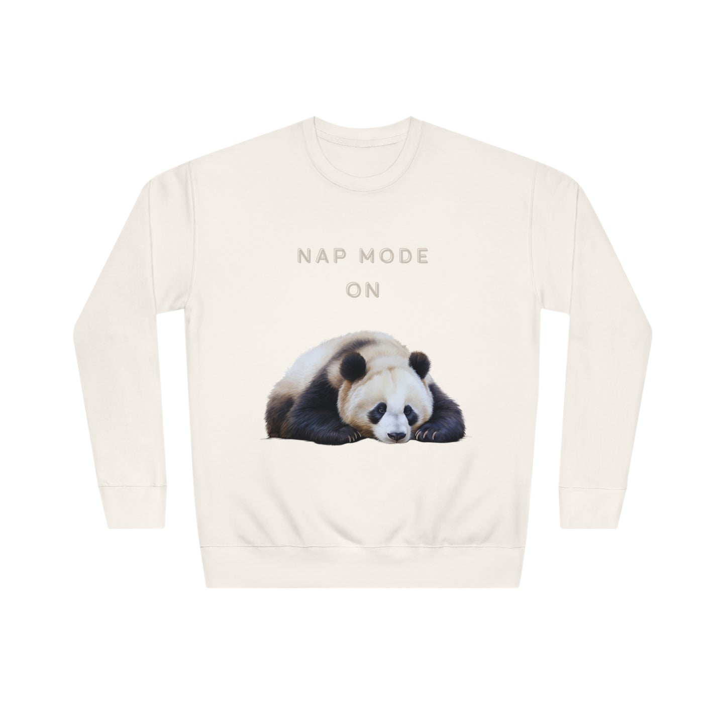 Lazy Panda Nap Mode Sweatshirt | Embrace Cozy Relaxation | Panda Lover Gifts Sweatshirt Bone L 