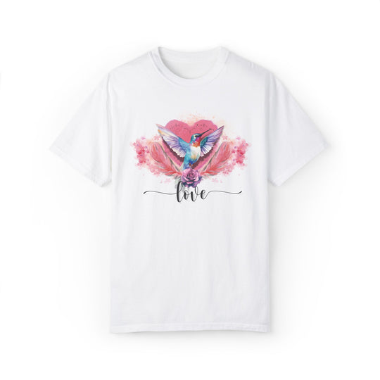 Hummingbird Love T-shirt T-Shirt Printify White S