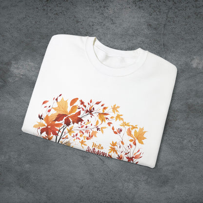 Hello Autumn Sweatshirt | Fall Design | Fall Seasonal Sweatshirt | Autumn Lover Sweatshirt   