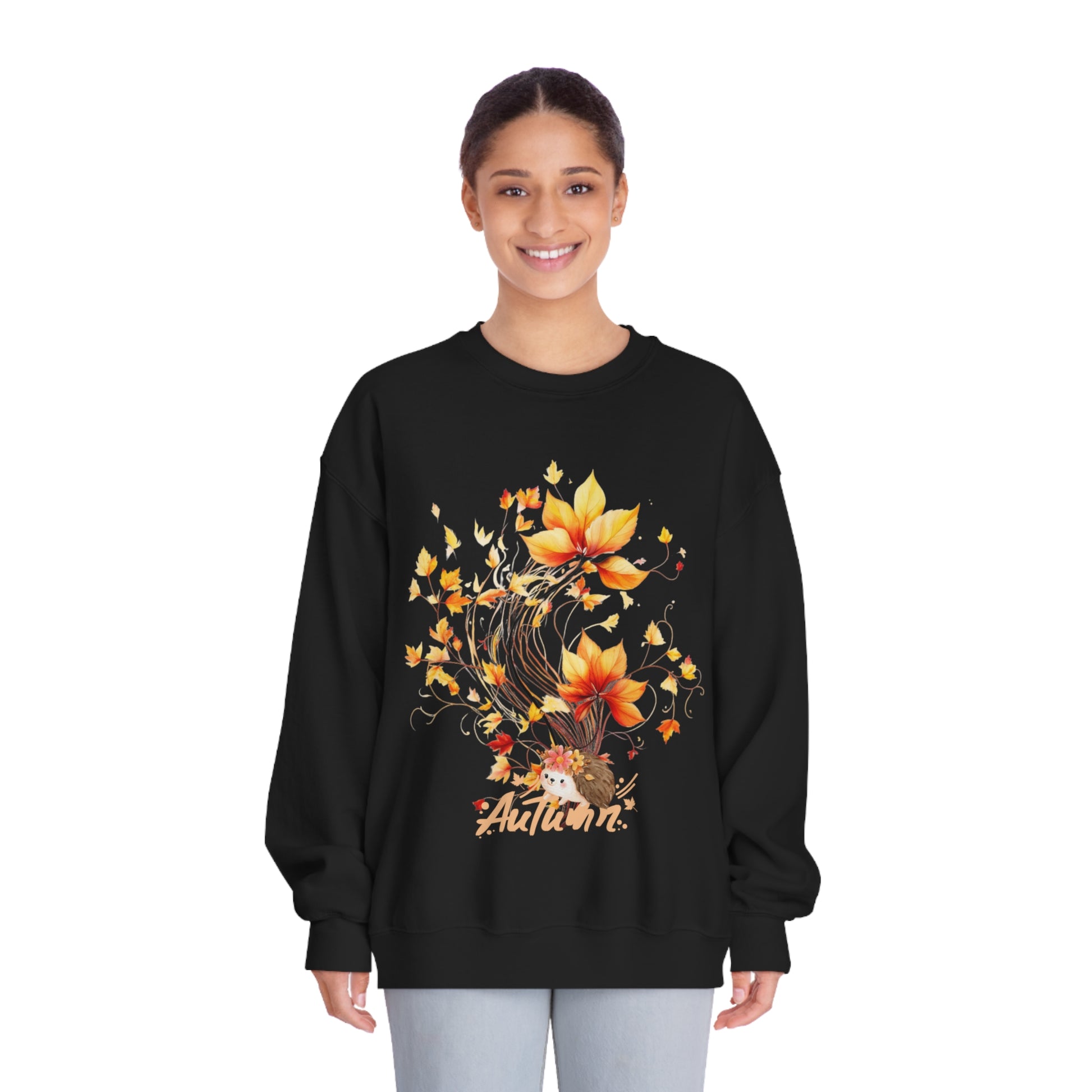 Autumn Queen Sweatshirt | Fall Fashion Sweatshirt Black S 