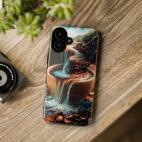 Coffee Lover Tough Case - Surreal Mountain Landscape Phone Case Printify