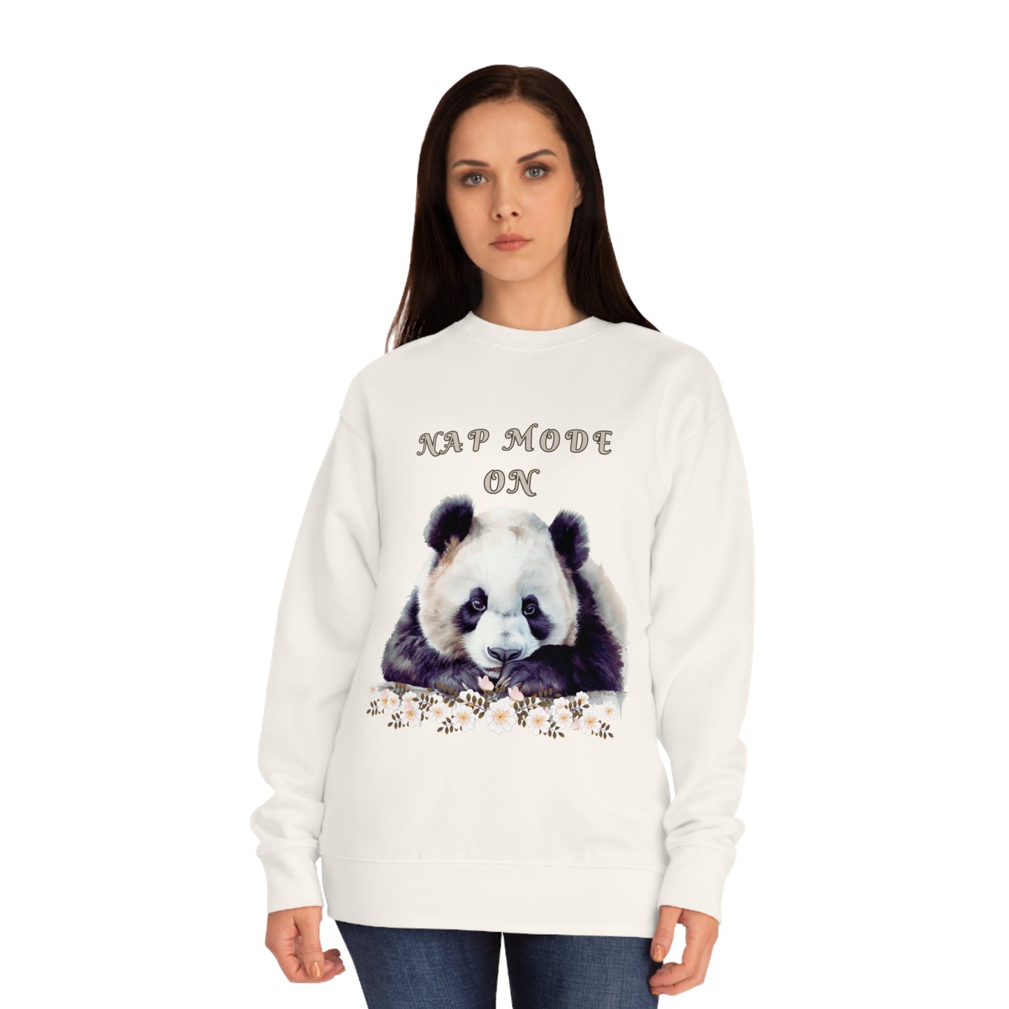 Lazy Panda Nap Mode Sweatshirt | Embrace Cozy Relaxation | Panda Lover Gift - Cozy Sweatshirt Sweatshirt   