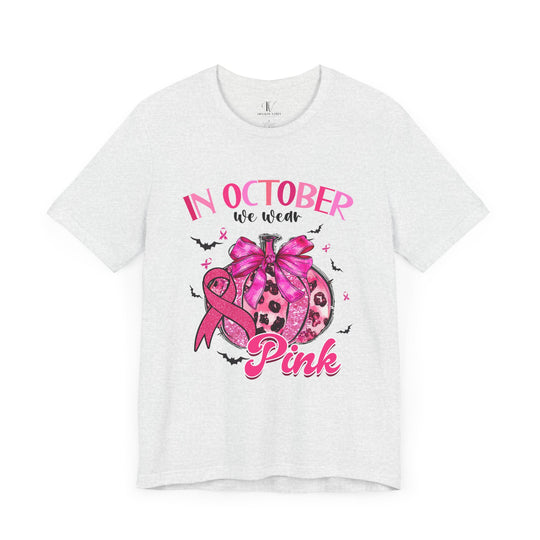 In October We Wear Pink Pumpkin T-Shirt