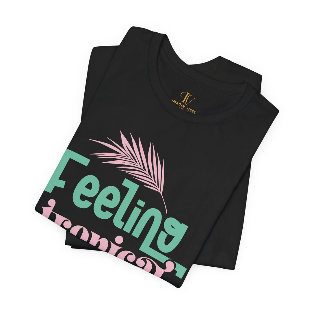 Palm Leaf Retro Tee T-Shirt Printify