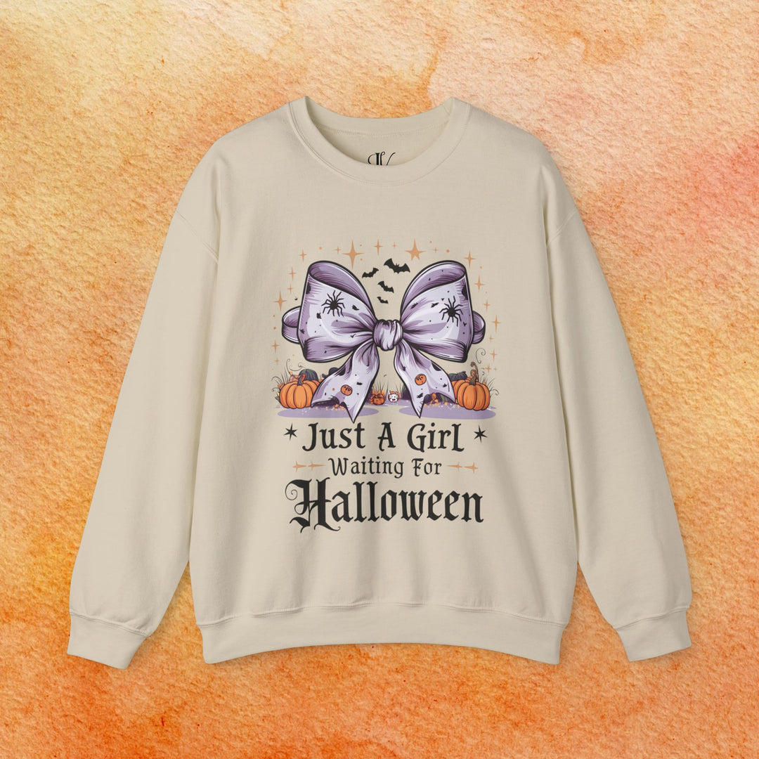 Just A Girl Waiting For Halloween Sweatshirt