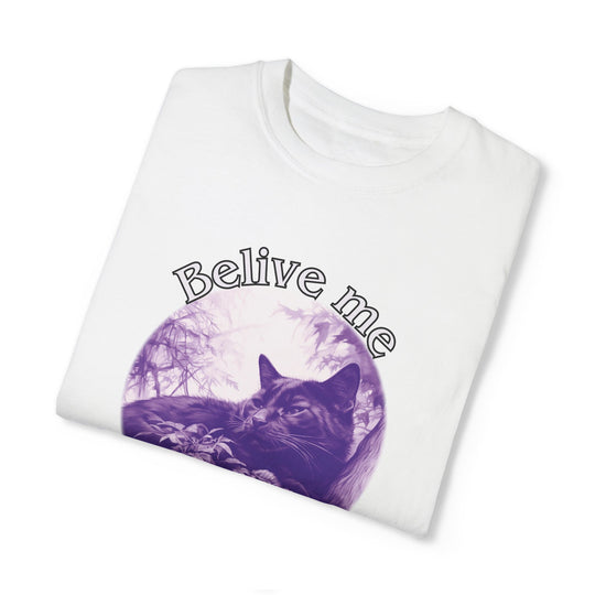 Cat Graphic T-Shirt 'Believe me I'm trying my best' T-Shirt Printify