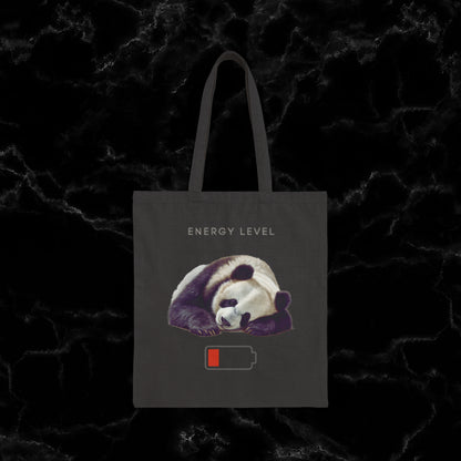 Super Cute Panda Tote Bag - A Stylish and Adorable Accessory for Panda Enthusiasts Bags Black 15" x 16" 