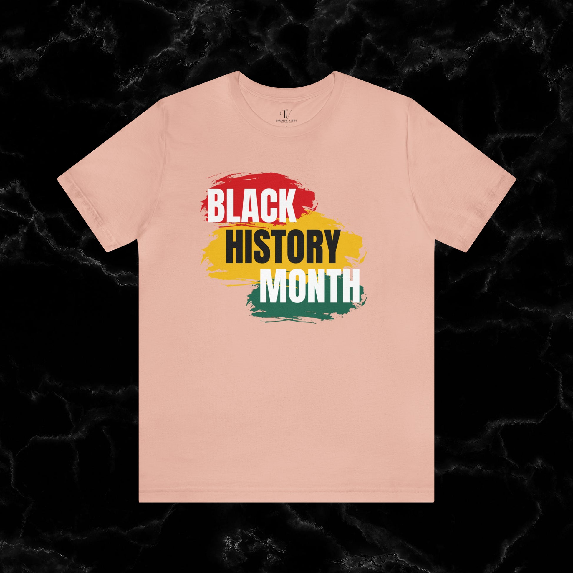 Trendy Black History Month Shirts Celebrating African American Pride and Heritage T-Shirt Peach XS 