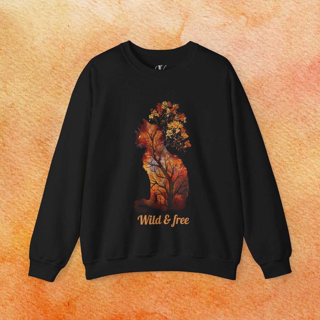 Wild & Free: Feline Fall Sweatshirt