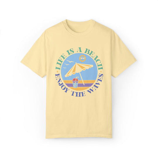 Summer Beach Life Garment-Dyed T-shirt T-Shirt Printify Banana S