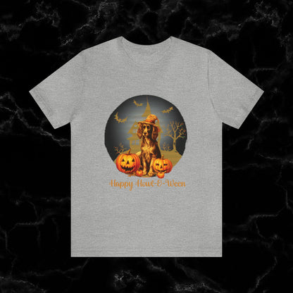 Irish Setter Happy Howl-o-ween T-Shirt | Halloween Irish Setter - Irish Setter Gift T-Shirt Athletic Heather XS 