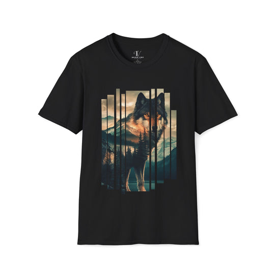 Wolf Nature-Inspired T-Shirt T-Shirt Printify Black XS