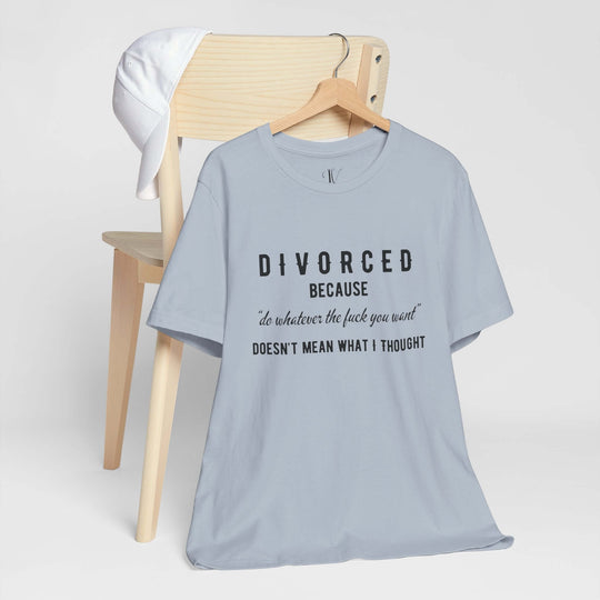 Imagin Vibes: Funny Divorce Party Shirt T-Shirt Light Blue XS 