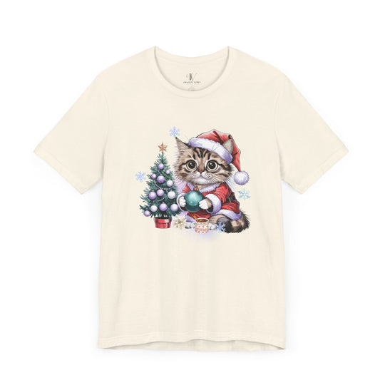 Holiday Tabby Cat Tee