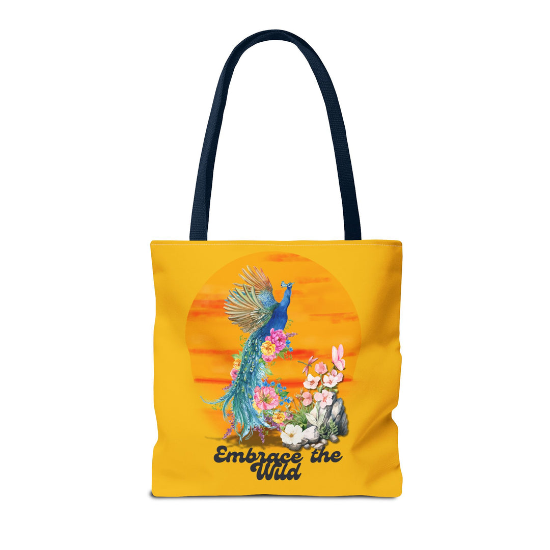 Peacock Tote Bag - Embrace the Wild Boho-Chic Bags Printify