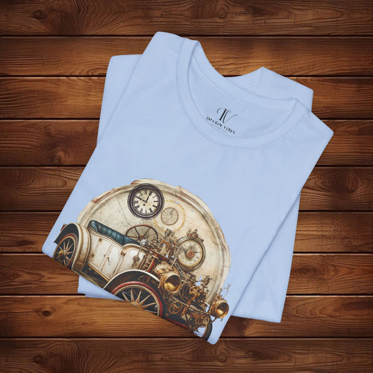 Steampunk Vintage Car T-Shirt T-Shirt Printify