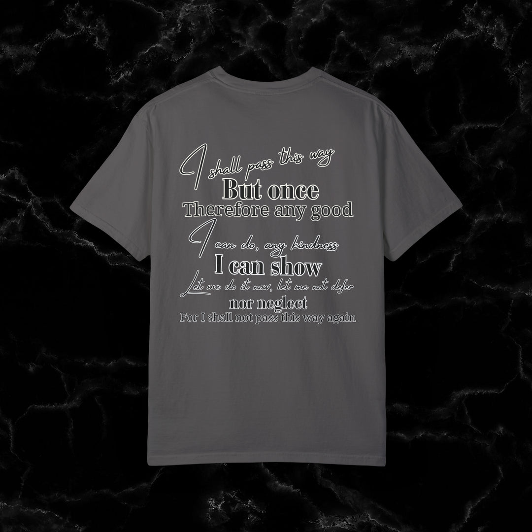 Imagin Vibes: Live Life Fully (Etienne de Grellet Quote) Tee T-Shirt Graphite S 