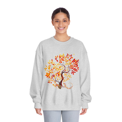 Autumn Tree Serenity Sweatshirt | Embrace the Tranquility of Fall Sweatshirt Ash S 