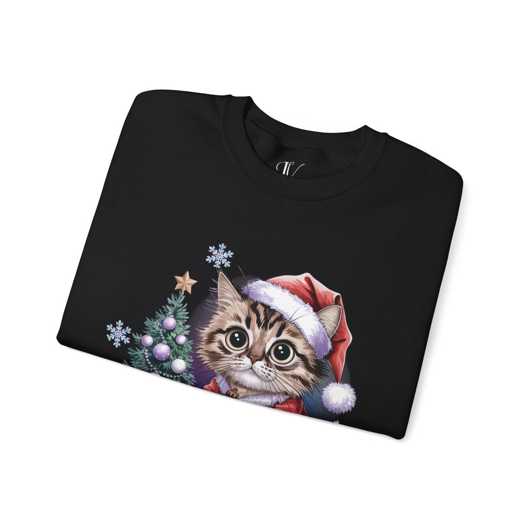 Tabby Cat Santa Crewneck Sweatshirt