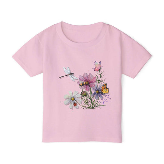 Toddler T-shirt Nature-Inspired Watercolor Flowers Kids clothes Printify Light Pink 2T