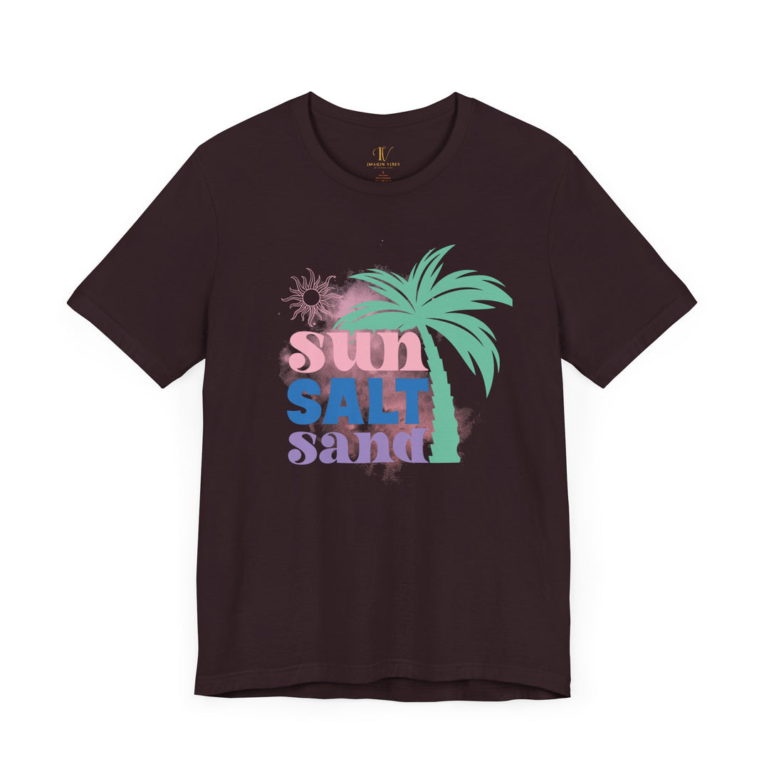 Summer Vibes Tee T-Shirt Printify Oxblood Black XS