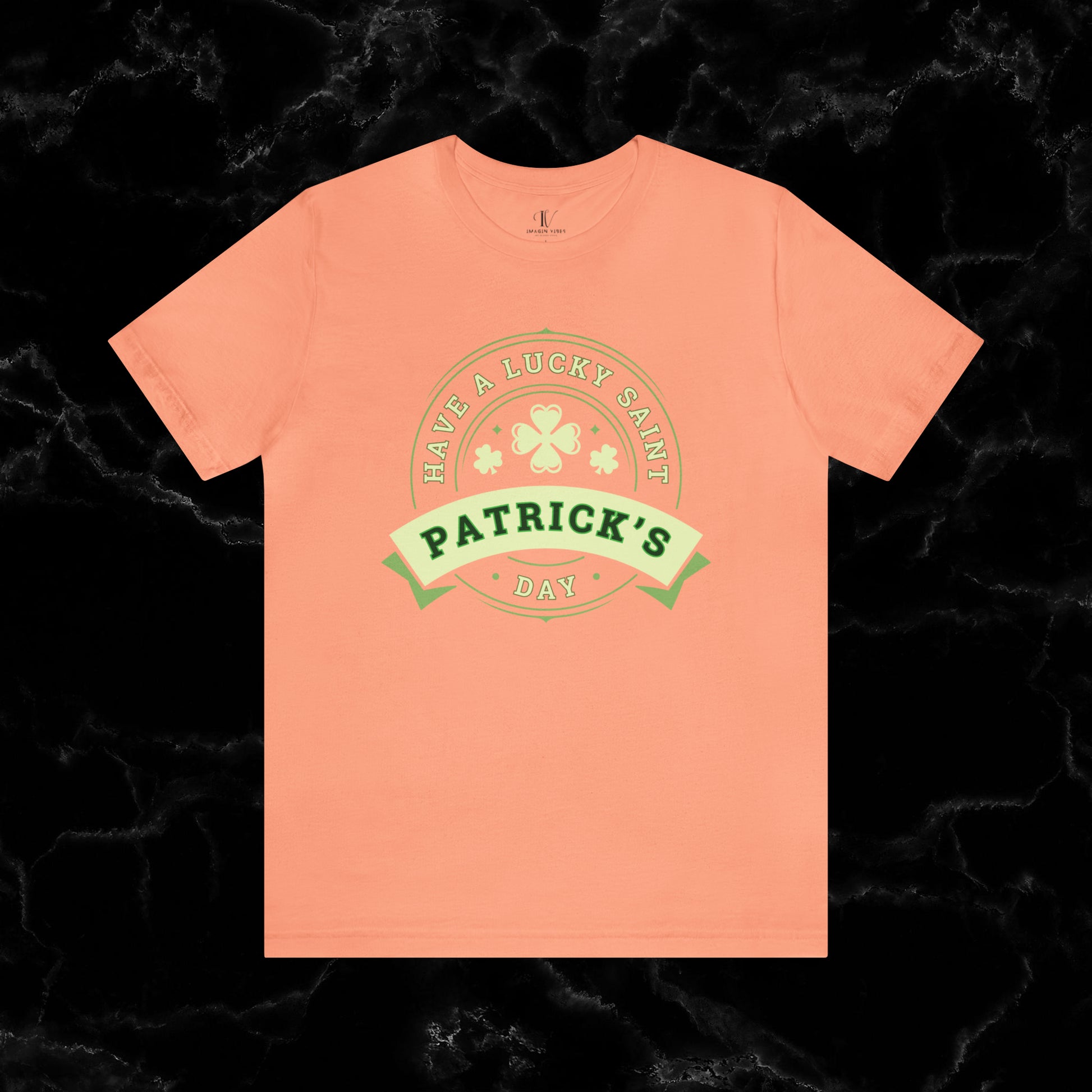 Lucky Saint Patrick's Day Shirt - St. Paddy's Day Lucky Irish Shamrock Leaf Clover Flag Beer T-Shirt T-Shirt Sunset XS 