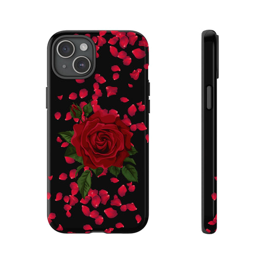 Phone Case - Red Rose Romantic Case Phone Case Printify iPhone 15 Plus Glossy