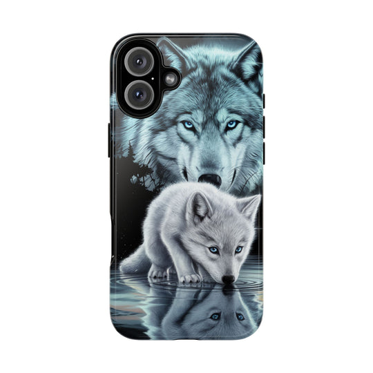 Wolf Tough Cases - Mystical Starry Night Dark Academia Phone Case Printify iPhone 16 Plus Glossy