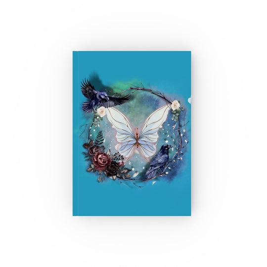 Hard Backed Journal Ethereal and Mystical Butterfly Paper products Printify