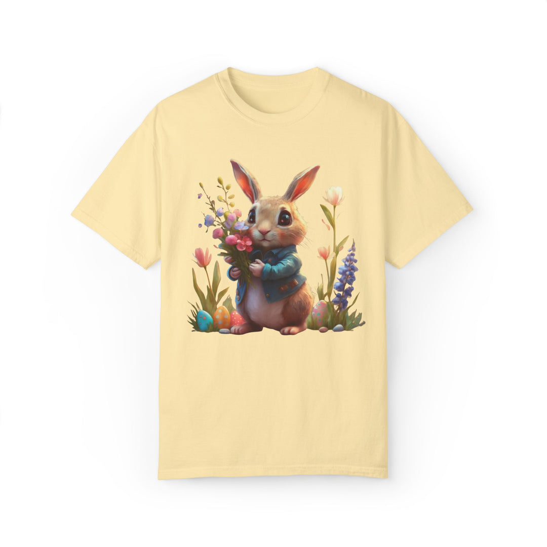 Bunny Bouquet T-shirt - Easter Spring Unisex Tee T-Shirt Printify Banana S