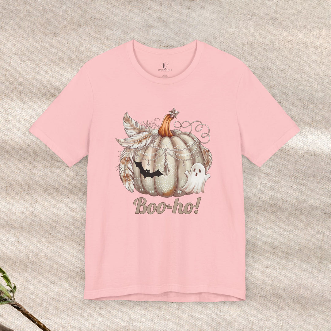 Boo-ho! Pumpkin Ghost Halloween T-Shirt