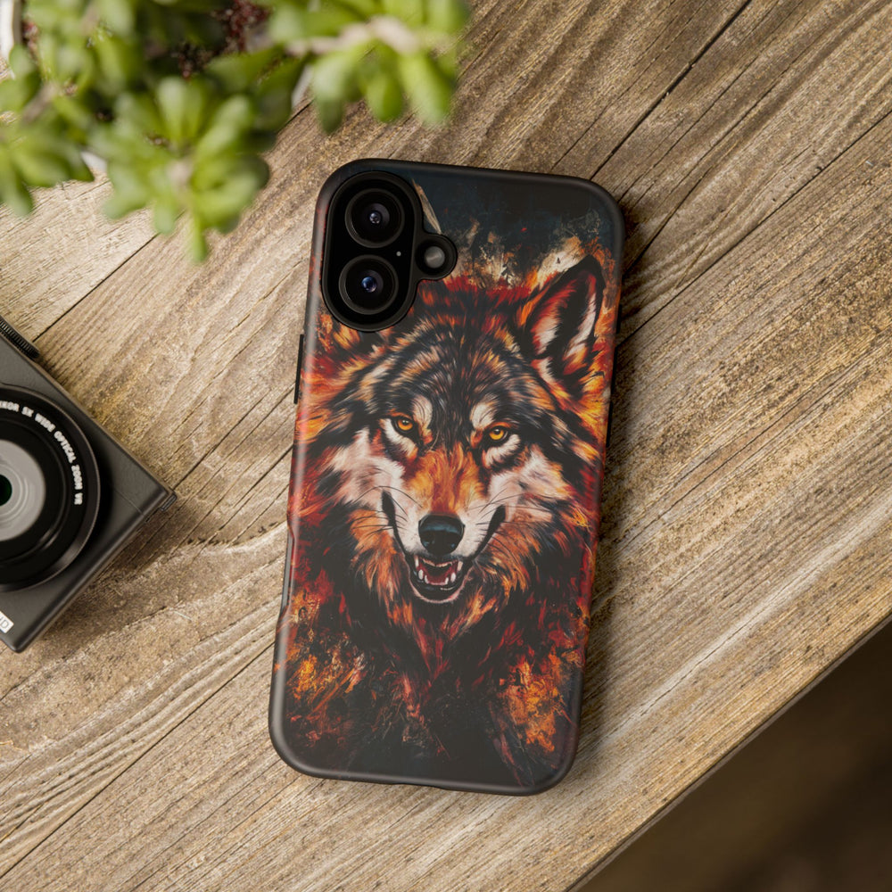 Wolf Tough Cases - Powerful and Vibrant Wolf Phone Case Printify iPhone 16 Plus Matte